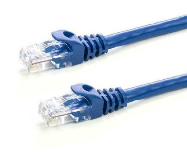 6 ft. Blue High Quality Cat5e 350MHz UTP 24AWG RJ45 Ethernet Network Cable - Blue in Networking in West Island - Image 2