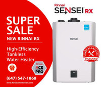 Rinnai Tankless Water Heater Rent to Own Program - FREE Installation - $0 Down