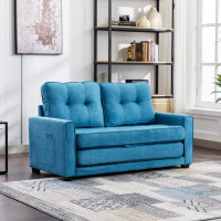 Lipoton Loveseat Sofa With Pull-Out Bed, Modern Upholstered Couch