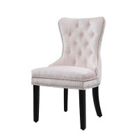 Rosdorf Park Loganne Tufted Velvet Upholstered Parsons Chair