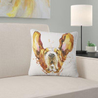 East Urban Home Animal Funny Dog Basset Pillow