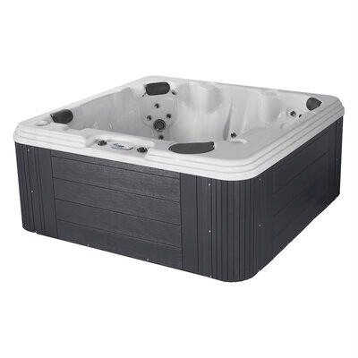 Ohana Spas Revive LS 6 Person 90 Port 50 Stainless Jet Lounger Hot Tub with Heater, Ozone in Hot Tubs & Pools