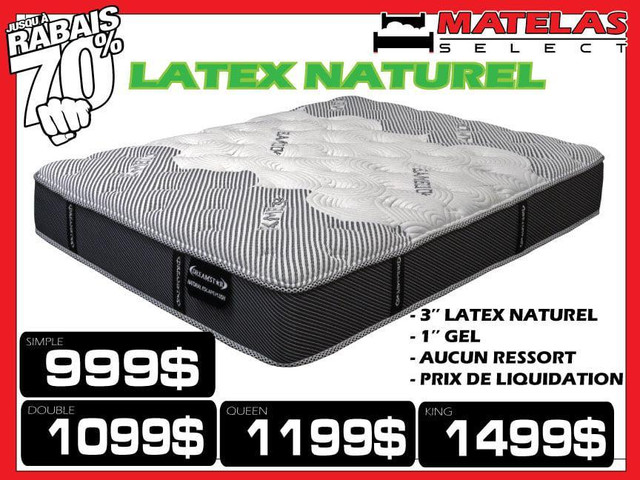MATELAS LATEX TALALAY in Beds & Mattresses in Québec