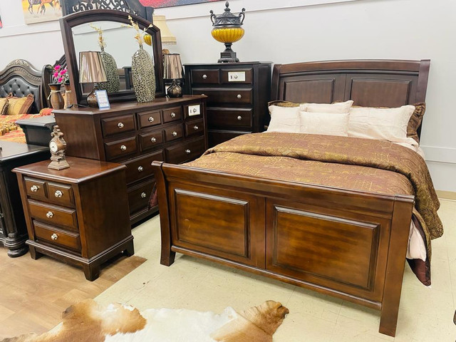 Solid Wood  Bedroom Sets on Great Discounts! Furniture SALE!! in Beds & Mattresses in Windsor Region - Image 3