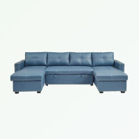 Latitude Run® Convertible Pull Out Sofa Bed with Storage Chaise