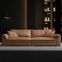 Crafts Design Trade 109.84" Brown 100% Polyester Modular Sofa