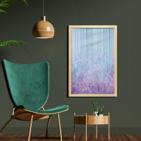 East Urban Home Ambesonne Floral Wall Art With Frame, Surreal Winter Plants Ivy On Soft Toned Planks Double Exposure Ima