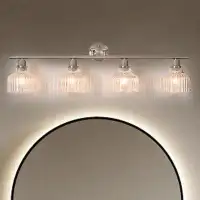 Mercer41 Syedah 3 - Light Wave Crystal Vanity Wall Sconce Light