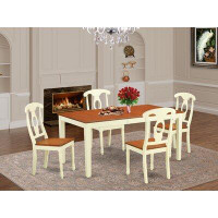 August Grove Cleobury 5 - Piece Solid Wood Dining Set