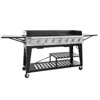Royal Gourmet Royal Gourmet 8 - Burner Liquid Propane Gas Grill and Side Tables