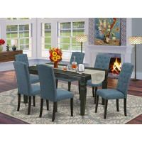 Winston Porter Rusin 7 Piece Extendable Solid Wood Dining Set