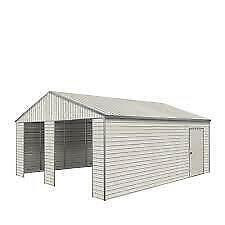 Brand New Double Garage Metal Shed with Side Entry Door different sizes available Certified & Warranty included in Outdoor Tools & Storage