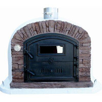 Authentic Pizza Ovens Ventura Built-In Wood-Fired Pizza Oven in White