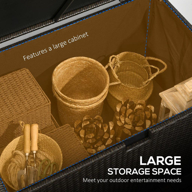 Deck Box 46.1" L x 28.7" W x 25.6" H Brown in Storage & Organization - Image 4