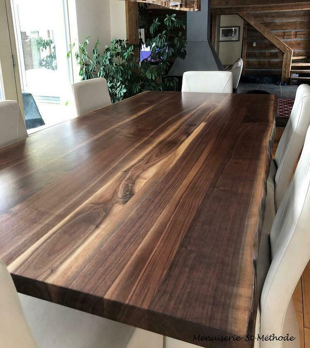 Table en bois, comptoir en bois, marche en bois, table en tranche d&#39;arbre à vendre, selon vos dimensions in Other in Laval / North Shore - Image 2
