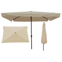 Arlmont & Co. Watheroo 120'' x 78'' Rectangular Market Umbrella