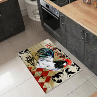 East Urban Home Indoor/Outdoor Conness ACU33 Midnight Washable Rug