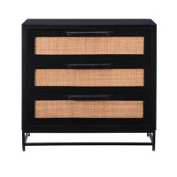 Joss & Main Leanne Accent Chest with Cane Drawers