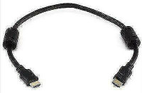 1.5ft HDMI High Speed Cable with Ethernet & Ferrite Cores - Blac