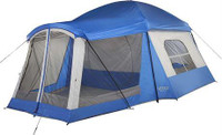 Wenzel Klondike 8 Person Water Resistant Tent with Convertible Screen Room...