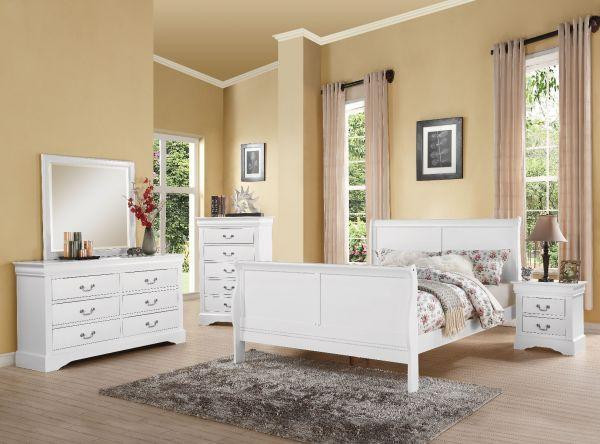 Holiday Special - 5 Piece Louis Philippe in 4 Finishes - Queen Bed, Night Stand, Mirror,  Dresser &amp; Chest in Beds & Mattresses - Image 2