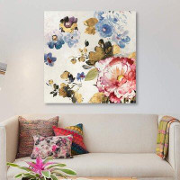 East Urban Home 'French Flower II' Print on Canvas