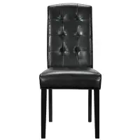 Latitude Run® TDC Black Perdure Dining Vinyl Side Chair