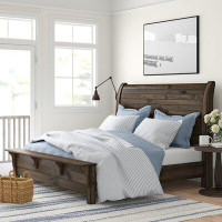 Union Rustic Shockley Solid Wood Sleigh Bed