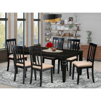 Darby Home Co Anselmo 6 - Person Butterfly Leaf Rubberwood Solid Wood Dining Set