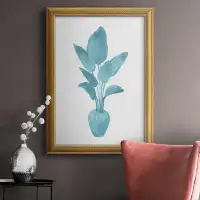 Highland Dunes Watercolor House Plant II Premium Framed Canvas- Ready To Hang