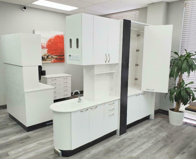Health and Dental Clinic Renovations and Custom Builds **Non-porous, Bacteria Resistant materials** in Cabinets & Countertops in Calgary