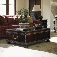 POWER HUT American Country Solid Wood Rectangular Coffee Table