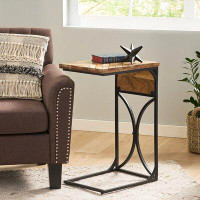 17 Stories Solid Wood C Table End Table