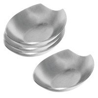 OGGI Spooner Stainless Steel Spoon Rest (5.25" x 3.5") - Set of 4