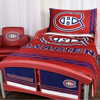 NHL Montreal Canadiens 3 Piece Toddler Bedding Set