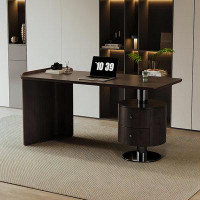 Orren Ellis 70.87"Brown Solid + Manufactured Wood desks
