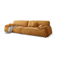 Crafts Design Trade 106.3" Orange 100% Polyester Modular Sofa