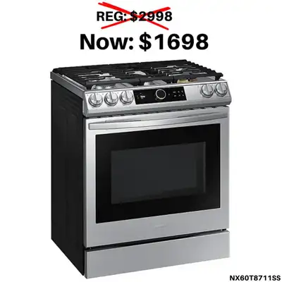 Samsung NX60T8711SS Gas Range for Sale!!