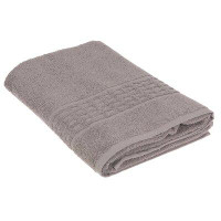 iH casadécor Basketweave Bath Towel (27 X 50) (Black) - Set Of 2