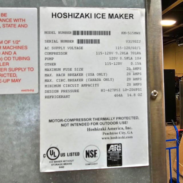 Hoshizaki Ice Machine with Dispenser dans Équipement de cuisine industrielle  à Bedford - Image 4