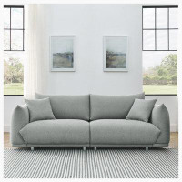 Brayden Studio 90.5'' Modern Couch for Living Room Sofa,Solid Wood Frame and Stable Metal Legs