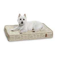 Tucker Murphy Pet™ Daedrian Biscuit Beige Foam Lounger Dog Bed With Eco Friendly Fabric