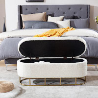 Mercer41 Upholstered Storage Bench for Living Room Bedroom