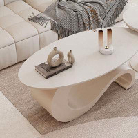 Wrought Studio Cream wind light luxury living room home coffee table