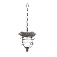 Canora Grey Purdy 7" Solar Powered Integrated LED Outdoor Hanging Light