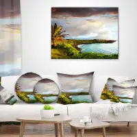 East Urban Home Photography Hawaii Oahu Island Lumbar Pillow