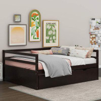 Winston Porter Twin Size Wood Daybed With Twin Size Trundle