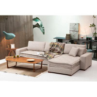 East Urban Home Jamie-Lea 127" Upholstered Modular Sofa