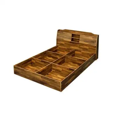 Loon Peak Storage Bed, Queen Bed Frame With Headboard