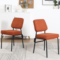 Latitude Run® Modern Upholstered Dining Chairs Set of 2, Fabric Dining Room Chairs Accent Diner Chair
